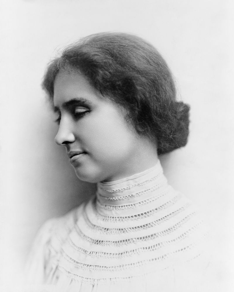 Fotografia di Helen Keller.