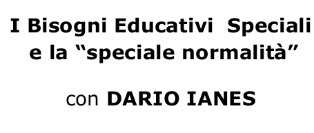 Bisogni Educativi Speciali