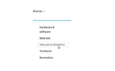 Nuova pagina del sito:  “Idee per la didattica”