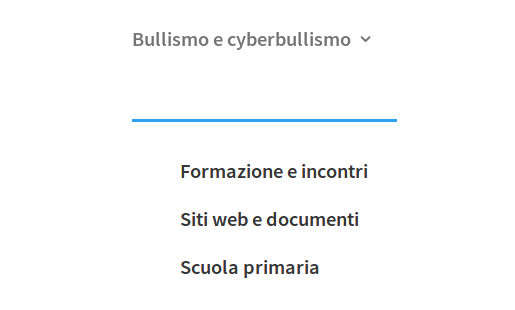 Nuova pagina del sito